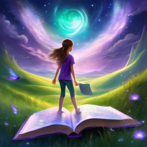 Girl in Magical book